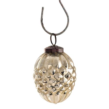 Silver Small Cut Christmas Hanging